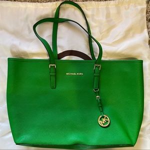 Green Michael Kors Purse